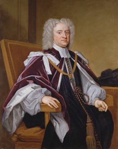 Retrato del obispo Trelawny, uno de los siete obispos que peticionaron contra la Declaración de Indulgencia de James II y fueron juzgados por libelo